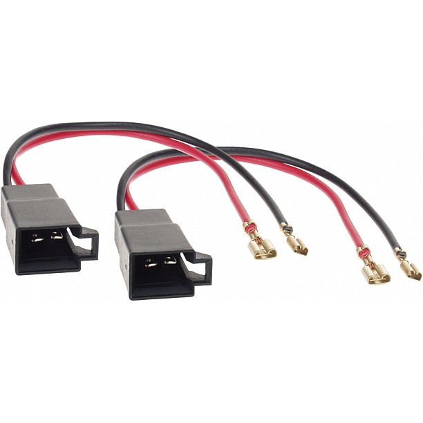 Speaker Adapter Kabel(2x) Div.modellen Opel-Renault-Seat-VW-Citroën-Nissan-Mercedes-Dacia-Skoda-Seat