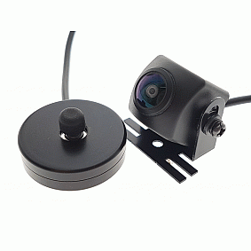 Camera mini Zwart opbouw CMOS HD 180gr Multi View RCA output incl. 8m. kabel