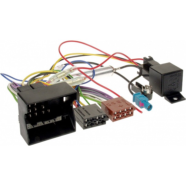 Radio Aansluitkabel Diverse modellen Opel Quadlock > ISO Norm / Phantom power / Relais Radio Aansluitkabel Diverse modellen Opel Quadlock > ISO Norm / Phantom power / Relais