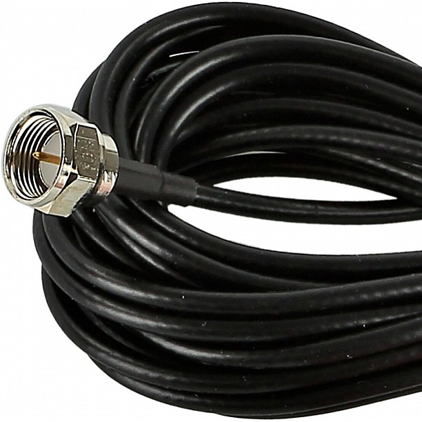 Zelfklevende Glas-antenne DVB-T F connector 5Volt fantoom zwart