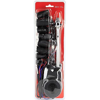 Snel Politiebureau Mis Antennes ACV Electrische telescoop antenne AM/FM voor spatscherm - Chroom - 151000-38-1 Snel Politiebureau Mis Antennes ACV Electrische telescoop antenne AM/FM voor spatscherm - Chroom - 151000-38-1