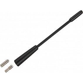 Antenne spriet flexibel 14cm AM/FM, met M5 en M6 verloopjes