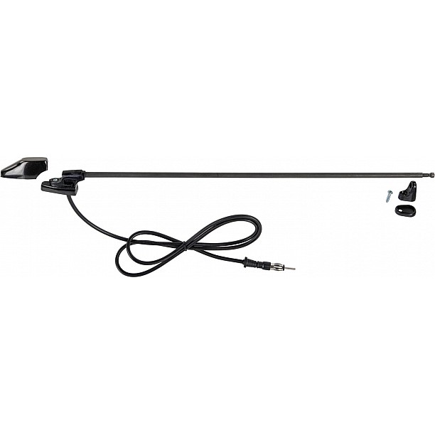 Raamstijl antenne AM/FM zwart 100cm 3 delig uitschuifbaar