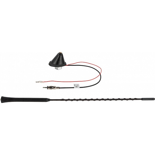 Universele dakantenne 16V AM/FM versterkt (active) 72graden plaatsingshoek Universele dakantenne 16V AM/FM versterkt (active) 72graden plaatsingshoek