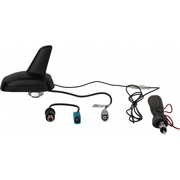 Shark dakantenne AM/FM incl adapters DIN & Fakra (phantom)