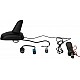 Shark dakantenne AM/FM incl adapters DIN & Fakra (phantom)