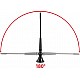 Universele opbouw antenne zwart AM / FM, korte flexibele spriet 14cm