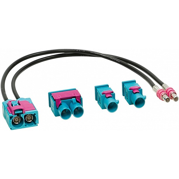Antenne Adapter Set Dubbel-FAKRA (w) > 1x Dubbel / 2x Enkel Antenne Adapter Set Dubbel-FAKRA (w) > 1x Dubbel / 2x Enkel