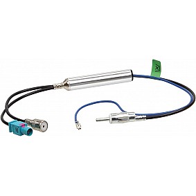 Antenne Adapter FAKRA (m)/ ISO (f) > DIN/ Phantom power