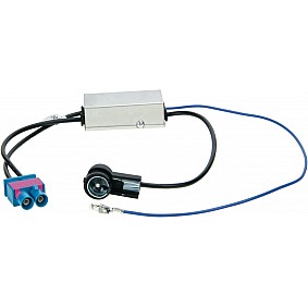 Antenne Adapter ISO Dubbel-FAKRA / Phantom power Audi -Maserati -Scania -Skoda -Seat -Volkswagen