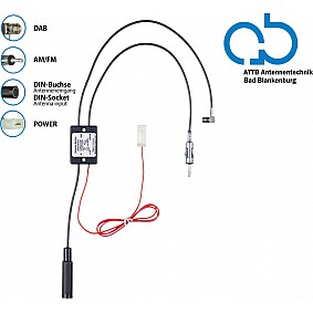 Bad Blankenburg Antennesplitter AM/FM DAB+ DIN(f)>DIN(m)/SMB(f) passief