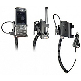 Brodit houder - Nokia E52 Actieve houder met 12/24V lader. Let op: Uitlopend artikel, Kan niet retour!