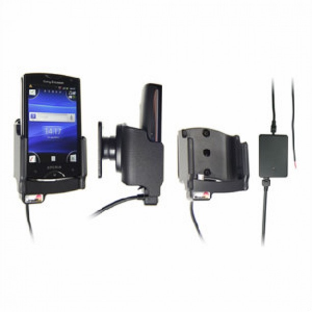 Brodit houder - Sony Ericsson Xperia Mini Actieve houder met vaste voeding Brodit houder - Sony Ericsson Xperia Mini Actieve houder met vaste voeding