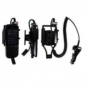Brodit houder - Nokia Asha 300 Actieve houder met 12/24V lader. Let op: Uitlopend artikel, Kan niet retour!