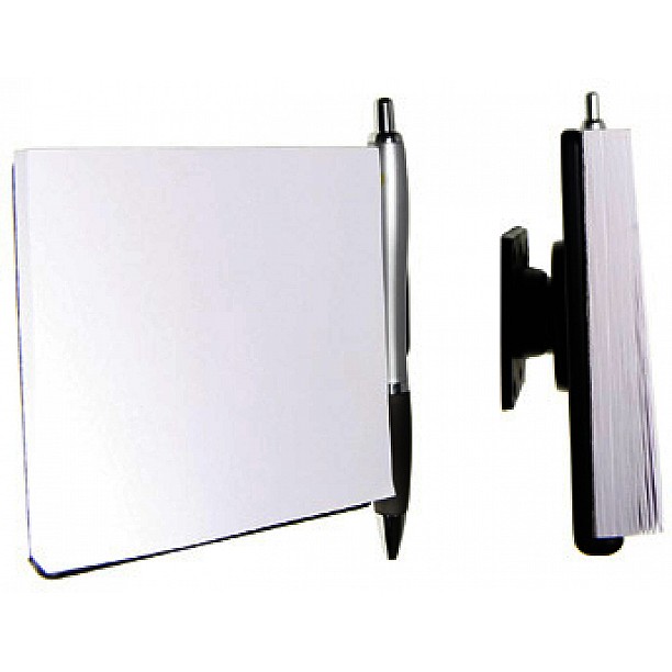 Brodithouder voor Notitieblok incl. swivel en pen Brodithouder voor Notitieblok incl. swivel en pen