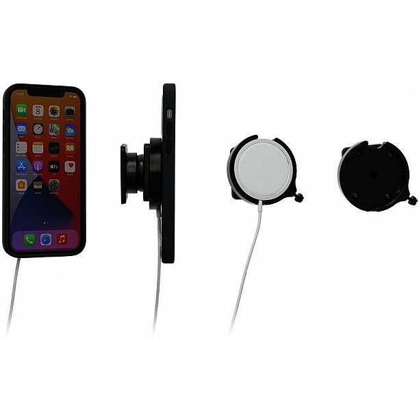 Brodit houder - Magsafe Charger swivelmount Apple iPhone 14 / 15 / 16 Brodit houder - Magsafe Charger swivelmount Apple iPhone 14 / 15 / 16