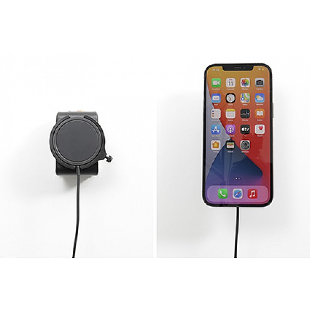 Brodit houder - Apple iPhone MagSafelader , Actieve  houder met 12V USB SIG-Plug