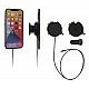 Brodit houder - Apple iPhone MagSafelader/Swivel , Actieve  houder met 12V USB SIG-Plug