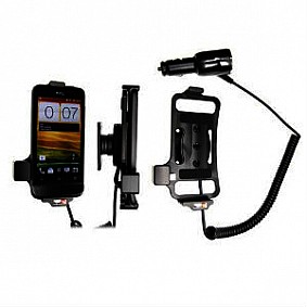 Brodit houder - HTC One V T320e Actieve houder met 12/24V lader. Let op: Uitlopend artikel, Kan niet retour!