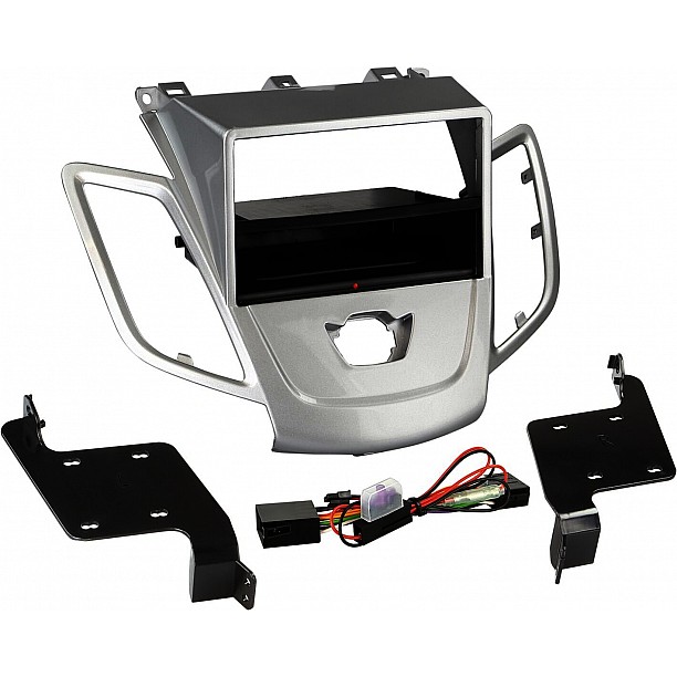 2-DIN Paneel Inbay® Ford Fiesta 2008-2013 Kleur: Zilver