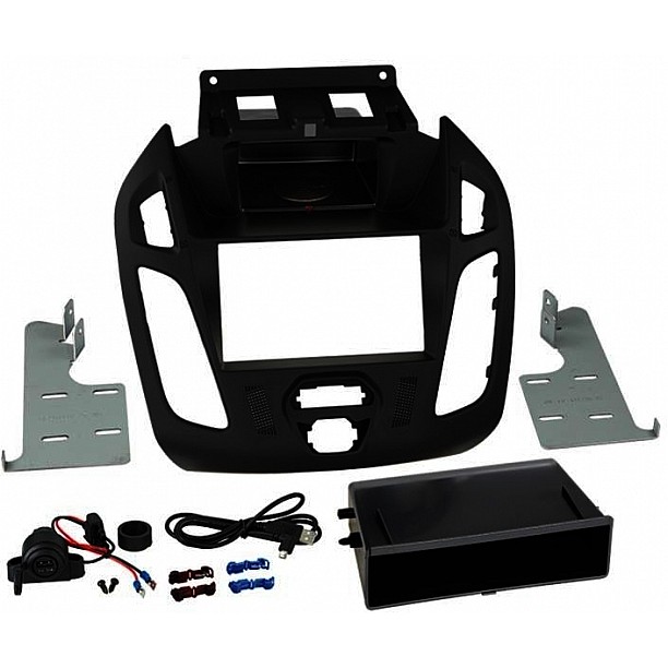 2-DIN Paneel Inbay® Ford Transit Connect / Tourneo Connect 2013-2019 Kleur: Zwart 2-DIN Paneel Inbay® Ford Transit Connect / Tourneo Connect 2013-2019 Kleur: Zwart