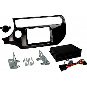 2-DIN Paneel Inbay® Kia Rio 2015-2019 Kleur: Piano Zwart