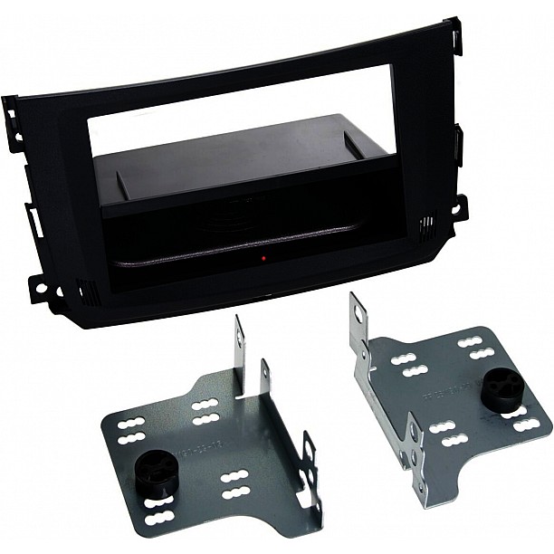 2-DIN Paneel Inbay® Smart ForTwo 2010-2015 Kleur: Zwart