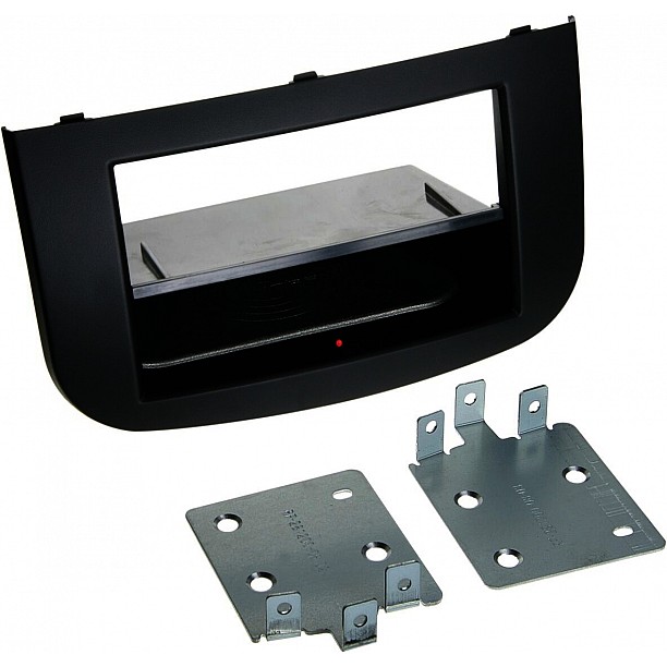 2-DIN Paneel Inbay® Mitsubishi Colt 2008-2012 facelift Kleur: Zwart