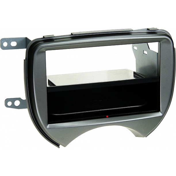 2-DIN Paneel Inbay® Nissan Micra 2010-2013 Kleur: Zilver