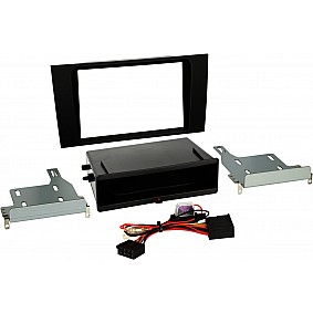 2-DIN Paneel Inbay® Audi A4 (B5) 1999-2001 Kleur: Zwart