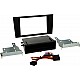 2-DIN Paneel Inbay® Audi A4 (B5) 1999-2001 Kleur: Zwart