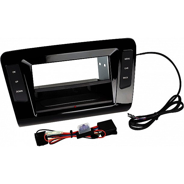 2-DIN Paneel Inbay® Skoda Octavia 2013-2019 Kleur: Piano Zwart