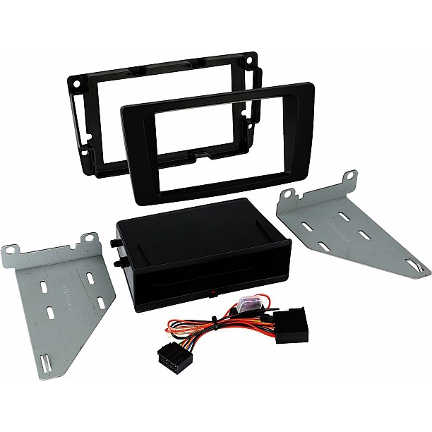 2-DIN Paneel Inbay®  Skoda Octavia 2004-2013 > Piano zwart