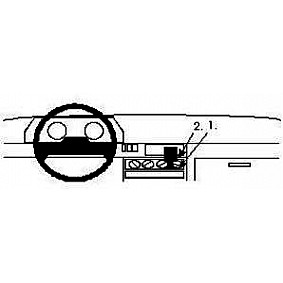 Houder - Brodit ProClip - Renault Clio I 1991-1998 Center mount. LET OP: UITLOPEND ARTIKEL, KAN NIET RETOUR!