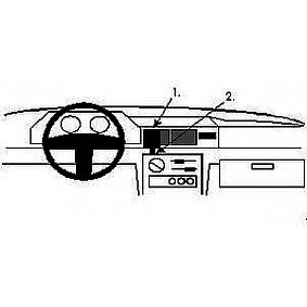 Houder - Brodit ProClip - Ford Fiesta 1989-1995 Center mount Let Op: Uitlopend Artikel, Kan niet retour!