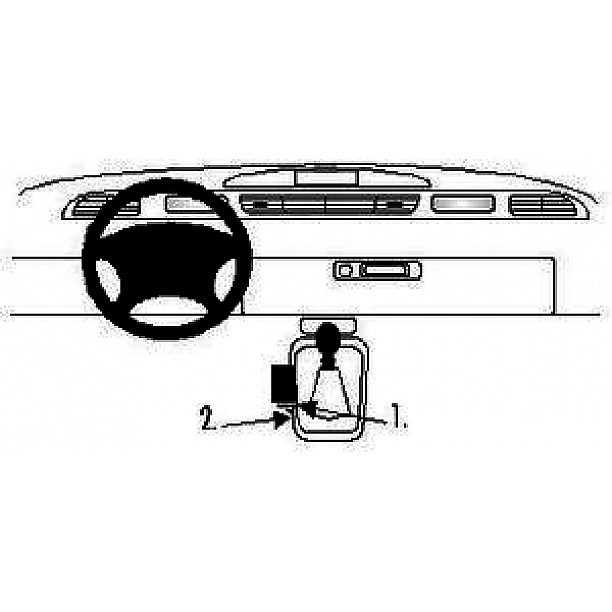 Houder - Brodit ProClip - Renault Espace 1997-2002 Console mount.  LET OP: Uitlopend artikel, Kan niet retour!