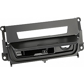 1-DIN Paneel BMW 3-Serie (E90/E91/E92/E93) 2005-2013  Kleur: Zwart