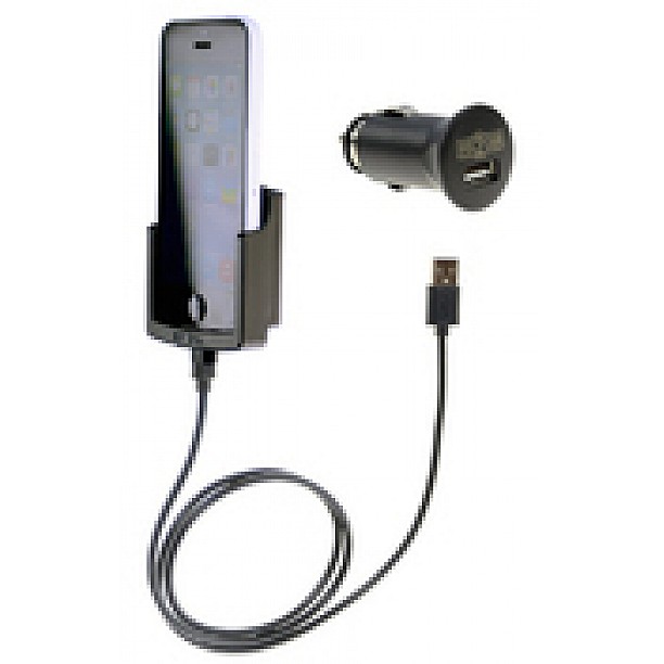 Kram Telecom houder - Apple iPhone 5C houder met 12/24V plug Kram Telecom houder - Apple iPhone 5C houder met 12/24V plug