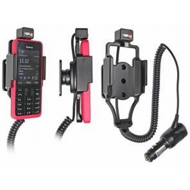 Brodit houder - Nokia 301 Actieve houder met 12/24V lader Brodit houder - Nokia 301 Actieve houder met 12/24V lader