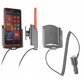 Brodit houder - Nokia Lumia 625 Actieve houder met 12/24V lader. Let op: Uitlopend artikel, Kan niet retour!