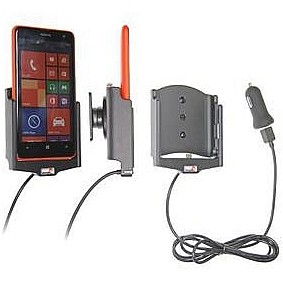 Brodit houder - Nokia Lumia 625 Actieve houder met 12V USB plug