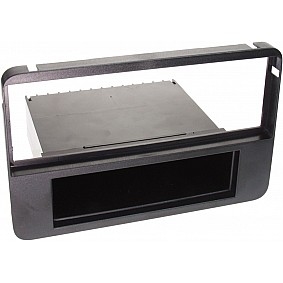 1-DIN Paneel met aflegbakje. Alfa Romeo 159 / Brera / Spider (typ 939) Kleur: Zwart
