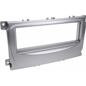 1-DIN Paneel Ford S-Max / Focus / Galaxy / Mondeo/ Tourneo  Kleur: Zilver