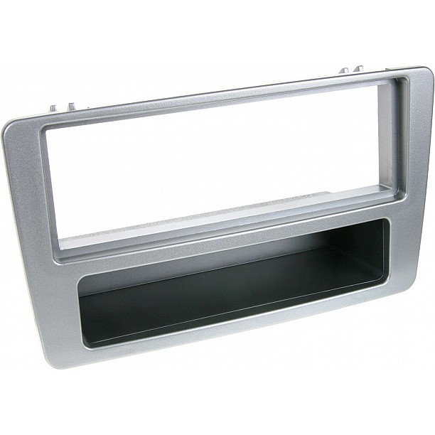 1-DIN Paneel met aflegbakje. Honda Civic 2001-2003 Kleur: Zilver