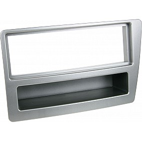 1-DIN Paneel met aflegbakje. Honda Civic 2004-2006 Kleur: Zilver