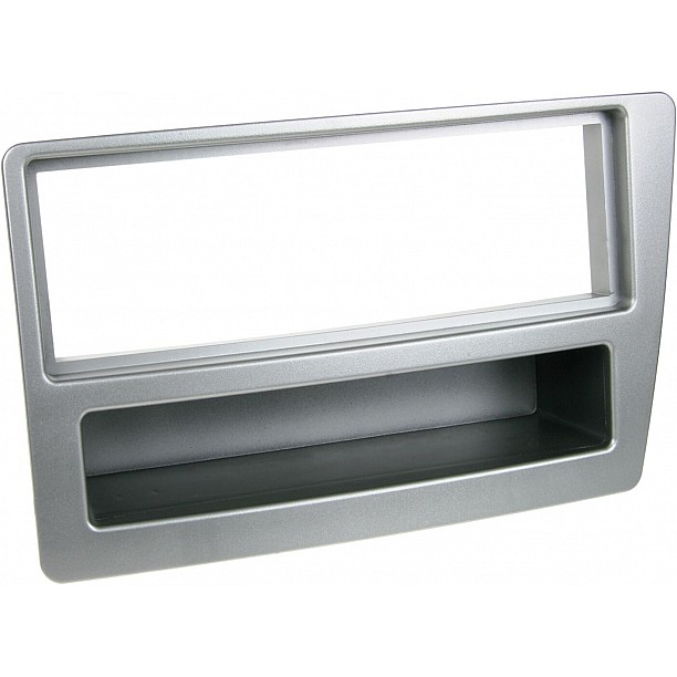 1-DIN Paneel met aflegbakje. Honda Civic 2004-2006 Kleur: Zilver