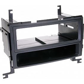 1-DIN Paneel met aflegbakje. Hyundai Santa Fé (CM) 2006-2012 Kleur: Zwart