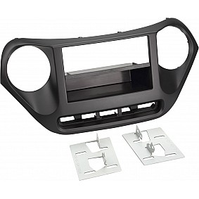 2-DIN Paneel Hyundai i10 | 2013-2019 | Kleur: Zwart