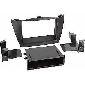 2-DIN Paneel Hyundai iX35 met Pocket 2010-2013 Kleur: Zwart