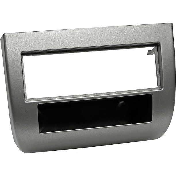 1-DIN Paneel met aflegbakje. Lancia Ypsilon (843) 2003-2011 Kleur: Antraciet 1-DIN Paneel met aflegbakje. Lancia Ypsilon (843) 2003-2011 Kleur: Antraciet